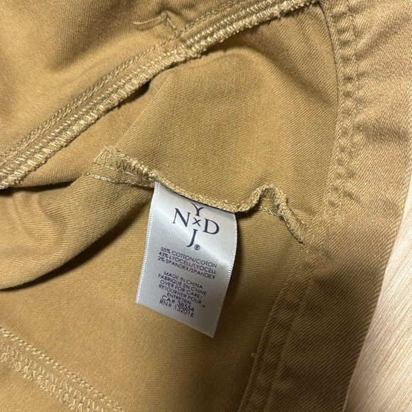 NYDJ Camel Denim Animal Print Jacket Button Down - Picture 8 of 11